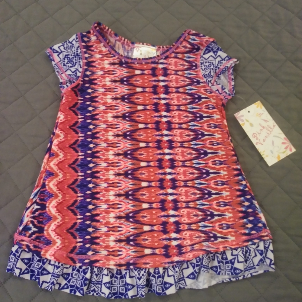 PinkVanilla Vibrant Geometric Kids Tee